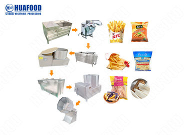 French Fries Automatic Potato Chips Making Machine Large Capacity 2000kg/H
