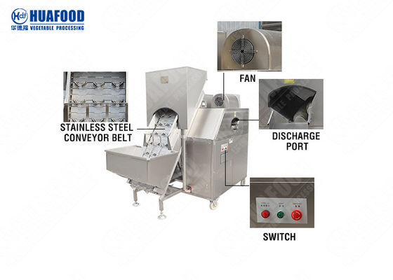 SUS304 Onion Processing Equipment 1.5kw Onion Peeling Machine With Cutter