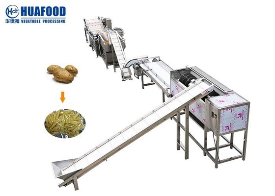 Industrial OEM Automatic 2000kg/h Potato Washer And Peeler Machine Brush Type