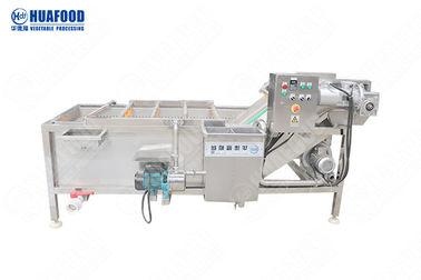 Commercial Brush Root Vegetable Washing Machine For Bamboo Shoots / Mushrooms