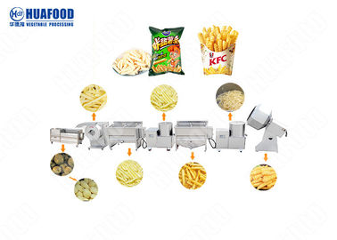 Small Scale Auto Freeze Potato Chips Crisp Auto French Fries Making Machine Small Scale