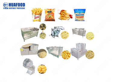 Ss304 Material French Fries Processing Line Food Processing 12 Months Warranty