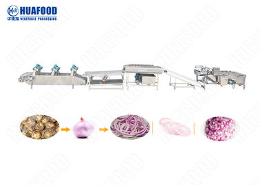 500kg / H AutomaticFruit And Vegetable Processing Line Fruit And Vegetable Cleaning Machine