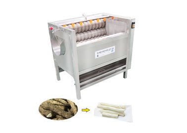 1000kg/H 1200mm Brush Roller Potatoes Peeling Equipment
