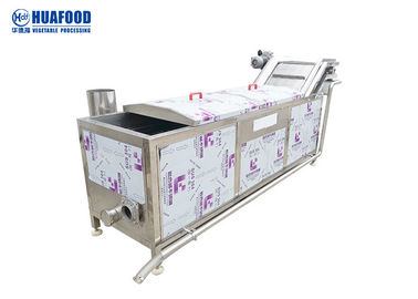 98 Celsius Vegetable Blanching Machine High Automation Control For Food Processing