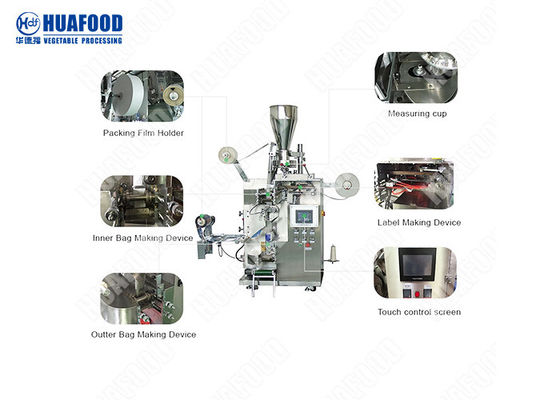 15g Tea Bag Packing Machine With String And Outer Bag