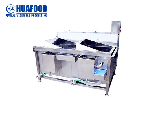 Automatic Restaurant Vegetable Washer With Double Trough Washing Machine