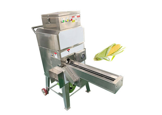 SS304 Automatic Food Processing Machines Corn Skin Peeler And Thresher Machine