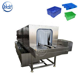 Turnover Basket Washing Machine , Fruit And Vegetable Plastic Crate Washing Machine