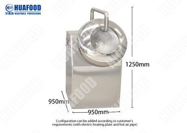 Liquid Dry 50kg/h Snack Food Processing Machinery Seasoning Nut Coating Machine