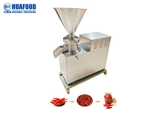 Colloid Mill Chicken Bone Butter 30kg/h Chilli Grinding Machine