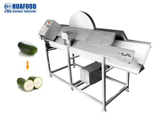 SUS304 Tomato Potato Half Cutting Equipment With PVC Conveyor Belt