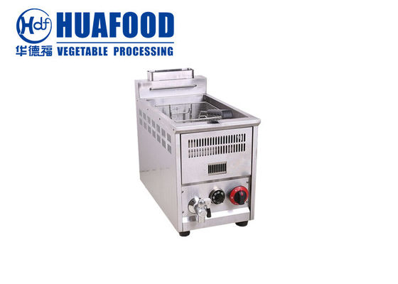 SUS Adjustable Automatic Fryer Machine Countertop Gas Fryer For Restaurant